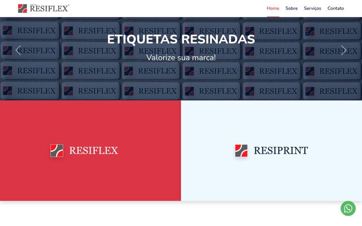 Screenshot of gruporesiflex.com.br