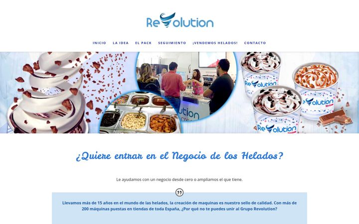 Screenshot of gruporevolution.es