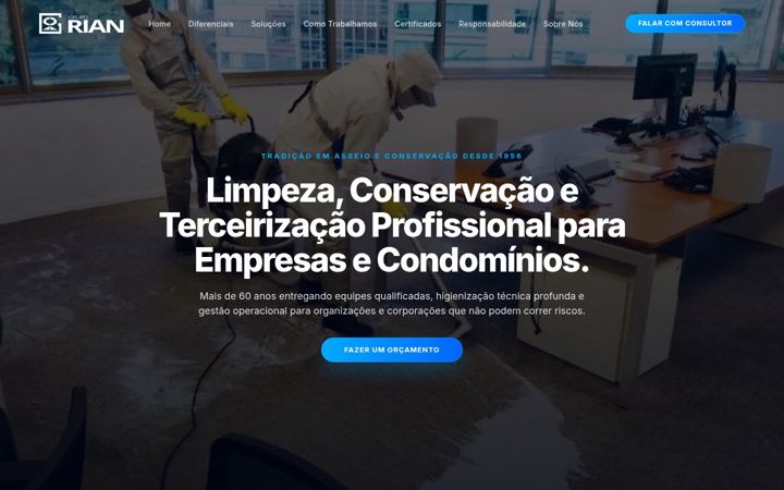 Screenshot of gruporian.com.br