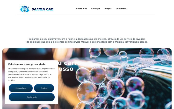 Screenshot of gruposafira.pt