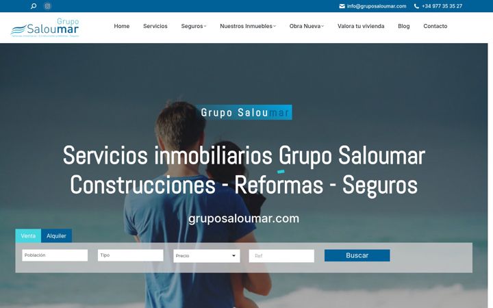Screenshot of gruposaloumar.com