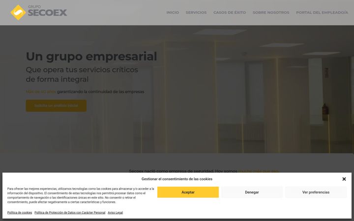 Screenshot of gruposecoex.com