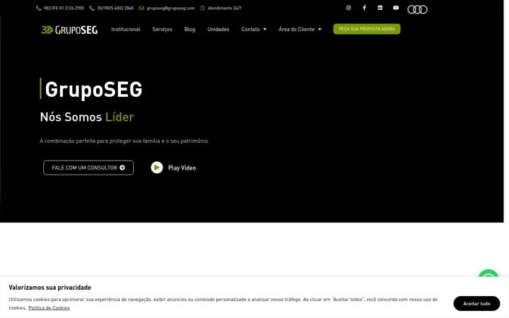 Screenshot of gruposeg.com