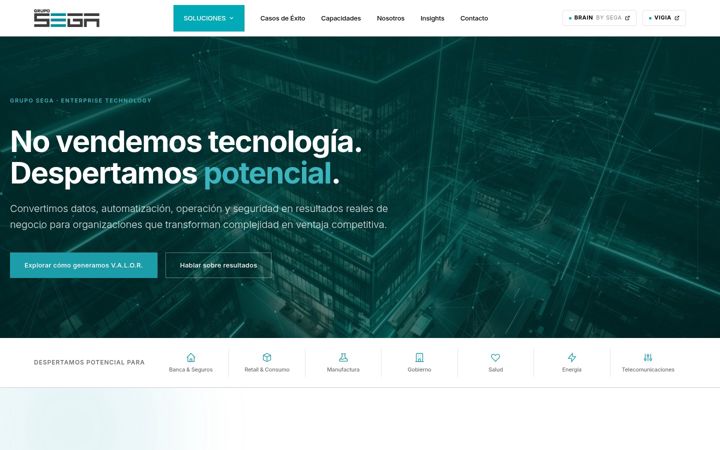 Screenshot of gruposega.net