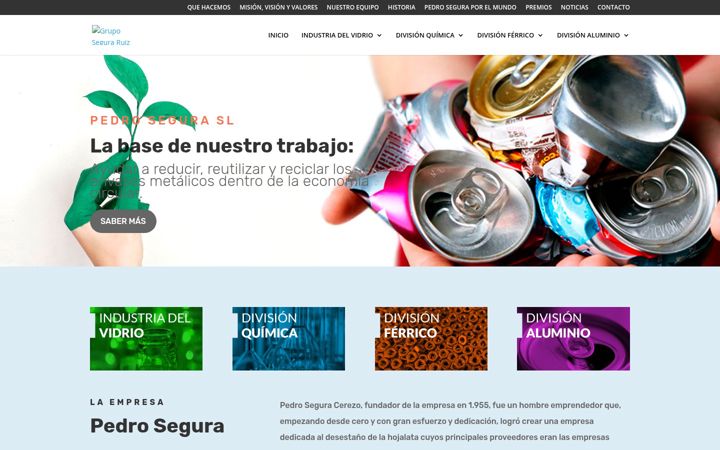 Screenshot of gruposeguraruiz.com