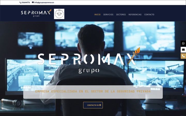 Screenshot of gruposepromax.es