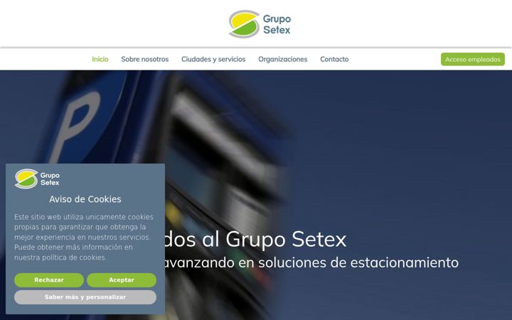 Screenshot of gruposetex.es