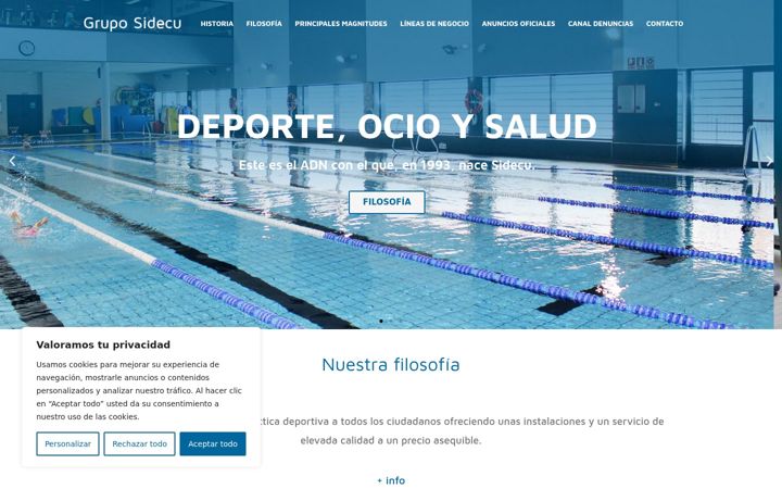 Screenshot of gruposidecu.com