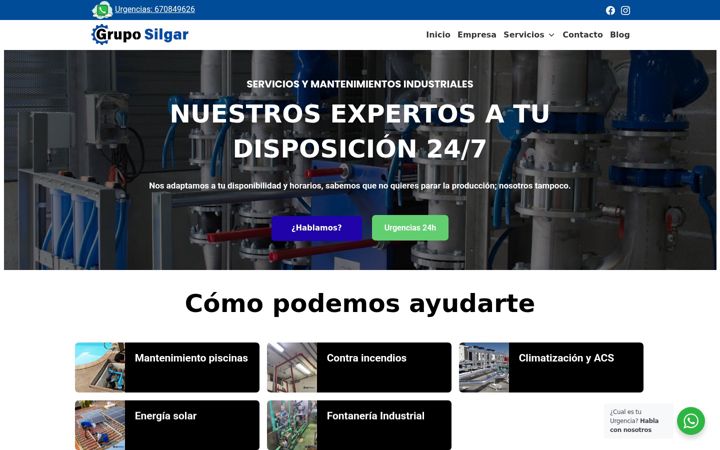 Screenshot of gruposilgar.com