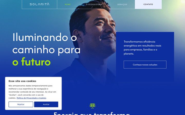 Screenshot of gruposolarita.com.br
