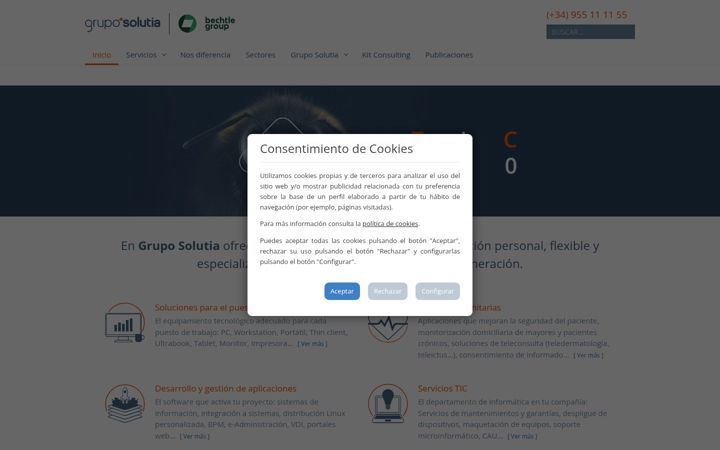 Screenshot of gruposolutia.com
