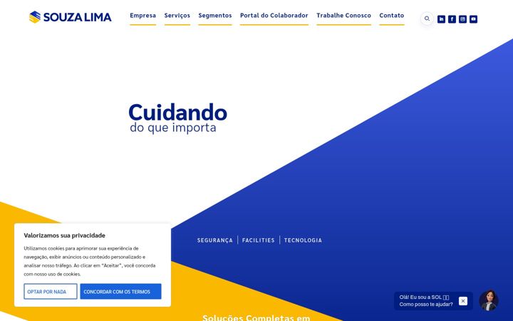Screenshot of gruposouzalima.com