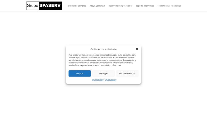 Screenshot of grupospaserv.com