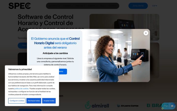 Screenshot of grupospec.com