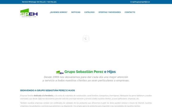 Screenshot of grupospehijos.es