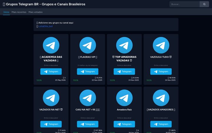 Screenshot of grupostelegrambr.com