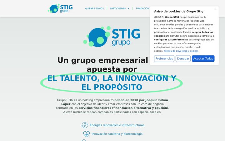 Screenshot of grupostig.net