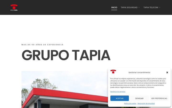 Screenshot of grupotapia.com