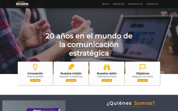 Screenshot of grupotaquina.com