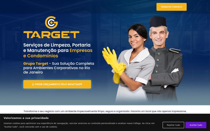 Screenshot of grupotargetbr.com.br