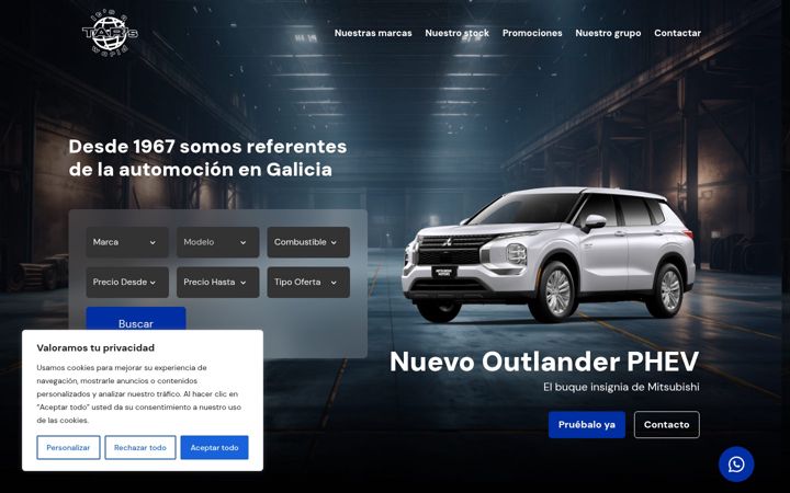 Screenshot of grupotarsl.com