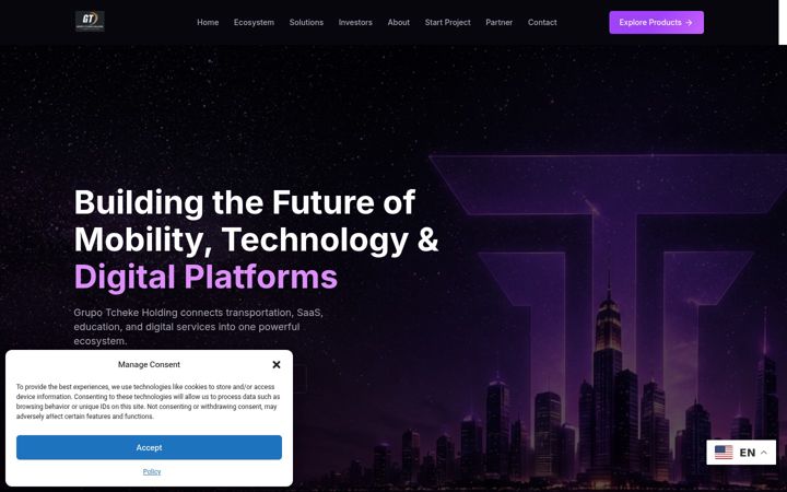 Screenshot of grupotcheke.com