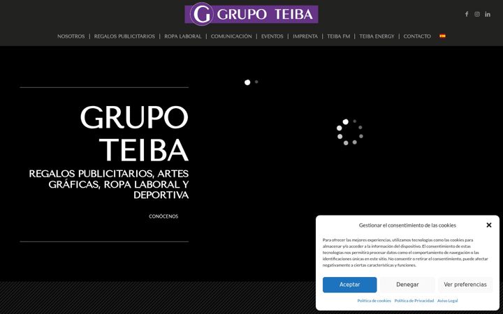 Screenshot of grupoteiba.com