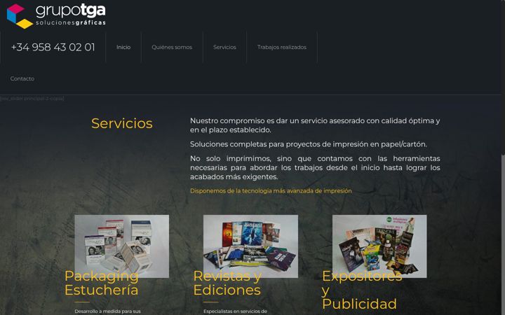 Screenshot of grupotga.es