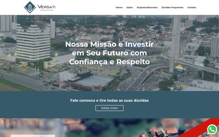 Screenshot of grupoversati.com.br