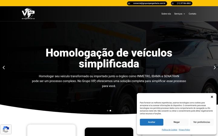 Screenshot of grupovipengenharia.com.br