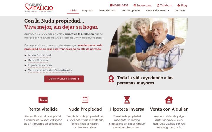 Screenshot of grupovitalicio.es