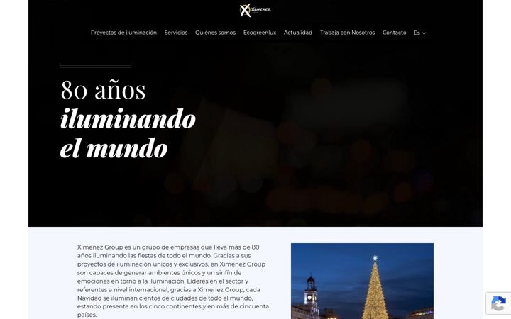 Zrzut ekranu grupoximenez.es