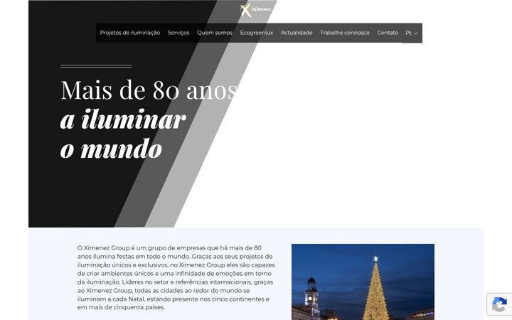 Screenshot of grupoximenez.pt