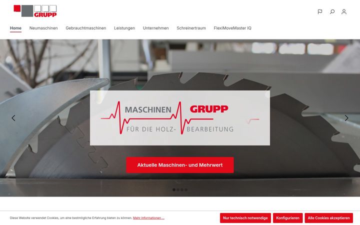 Screenshot of grupp.de