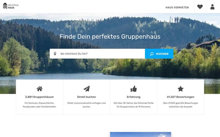 Screenshot of gruppenhaus.de