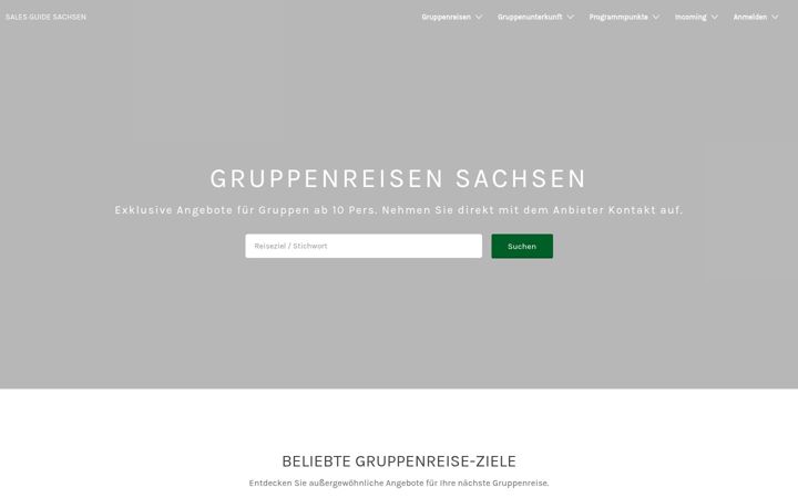Screenshot of gruppenreisen-sachsen.de