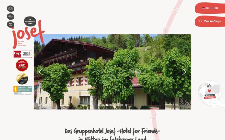 Ekraanipilt saidist gruppenreisen-salzburg.at