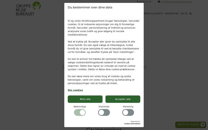Screenshot of grupperejsebureauet.dk