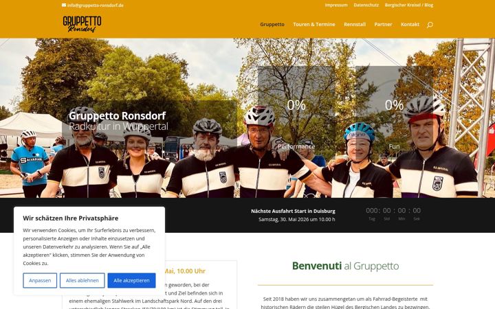 Screenshot of gruppetto-ronsdorf.de