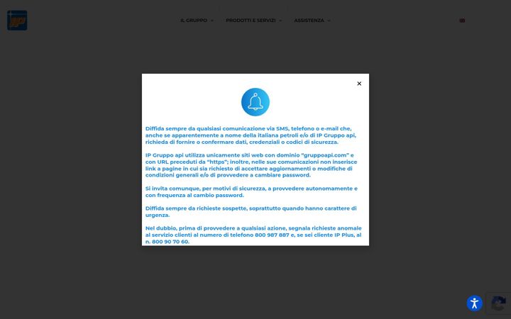 Screenshot of gruppoapi.com