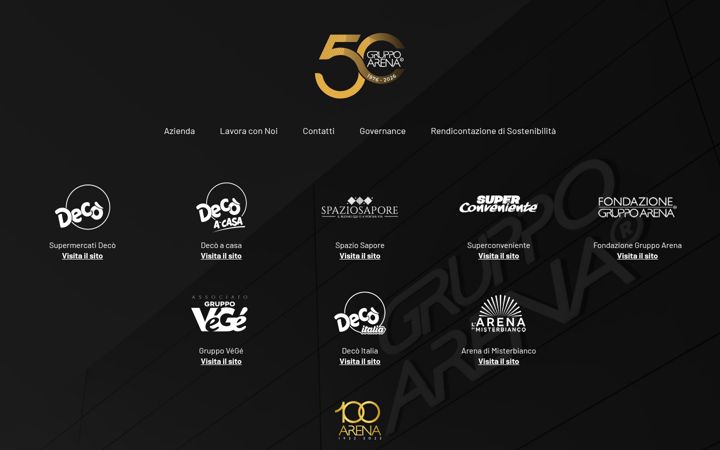 Screenshot of gruppoarena.it