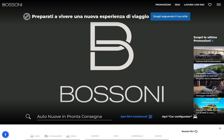 Screenshot of gruppobossoni.it
