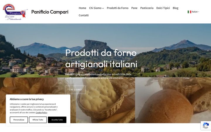 Screenshot of gruppocampari.com