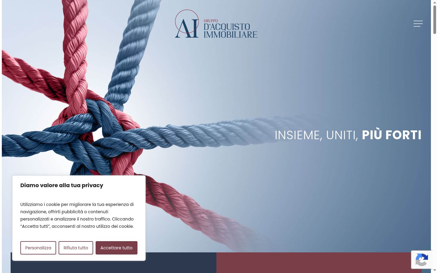 Skärmbild av samtyckesbannern som visades före någon interaktion