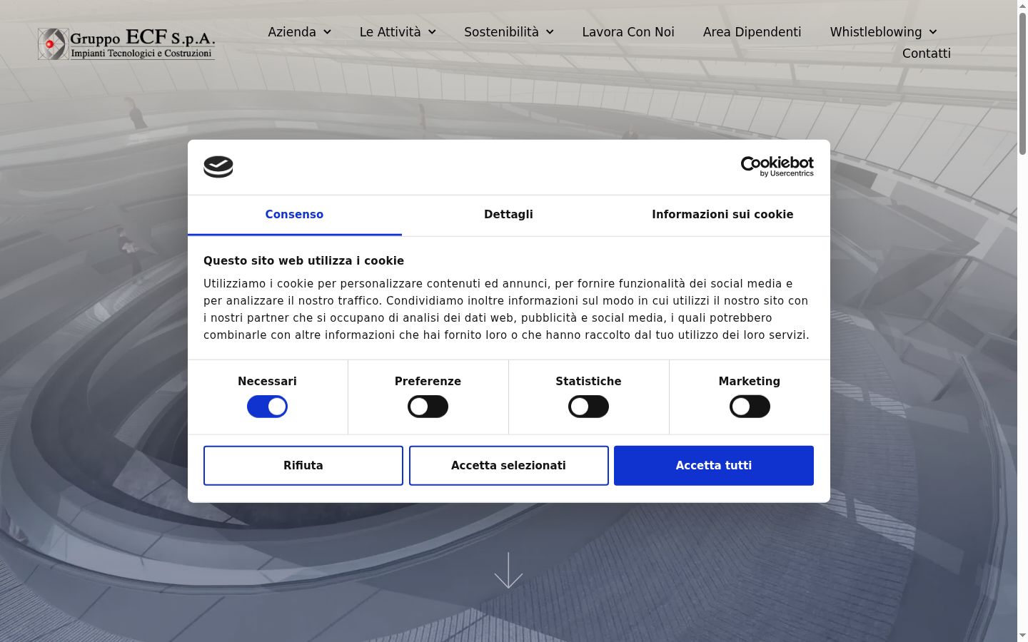 Screenshot van de toestemmingsbanner zoals getoond vóór enige interactie
