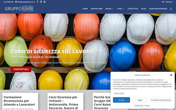 Screenshot of gruppogmbsrl.it