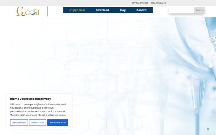 Screenshot of gruppogold.com