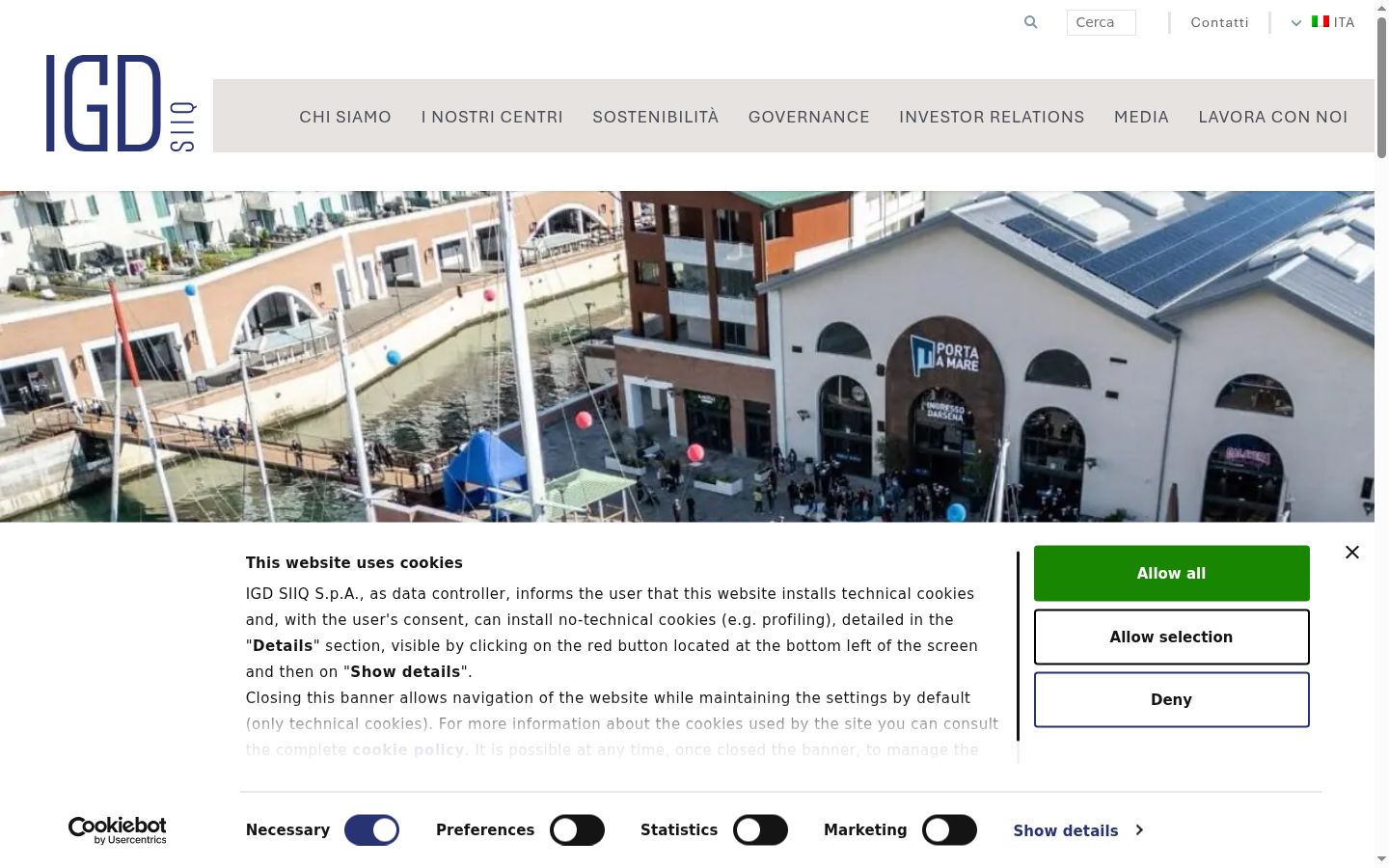 Screenshot van de toestemmingsbanner zoals getoond vóór enige interactie