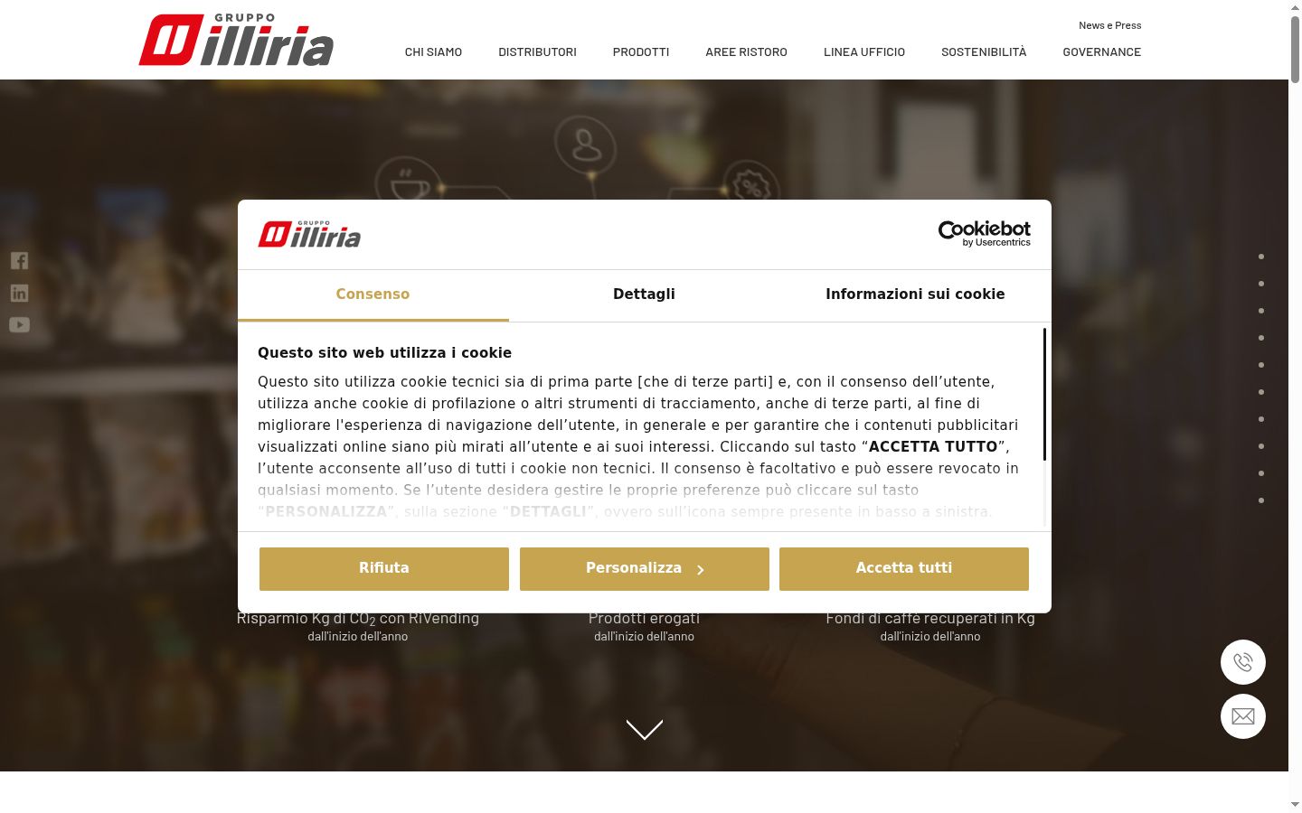 Capture d'écran de la bannière de consentement affichée avant toute interaction