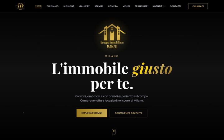 Screenshot of gruppoimmobiliaremanzo.it